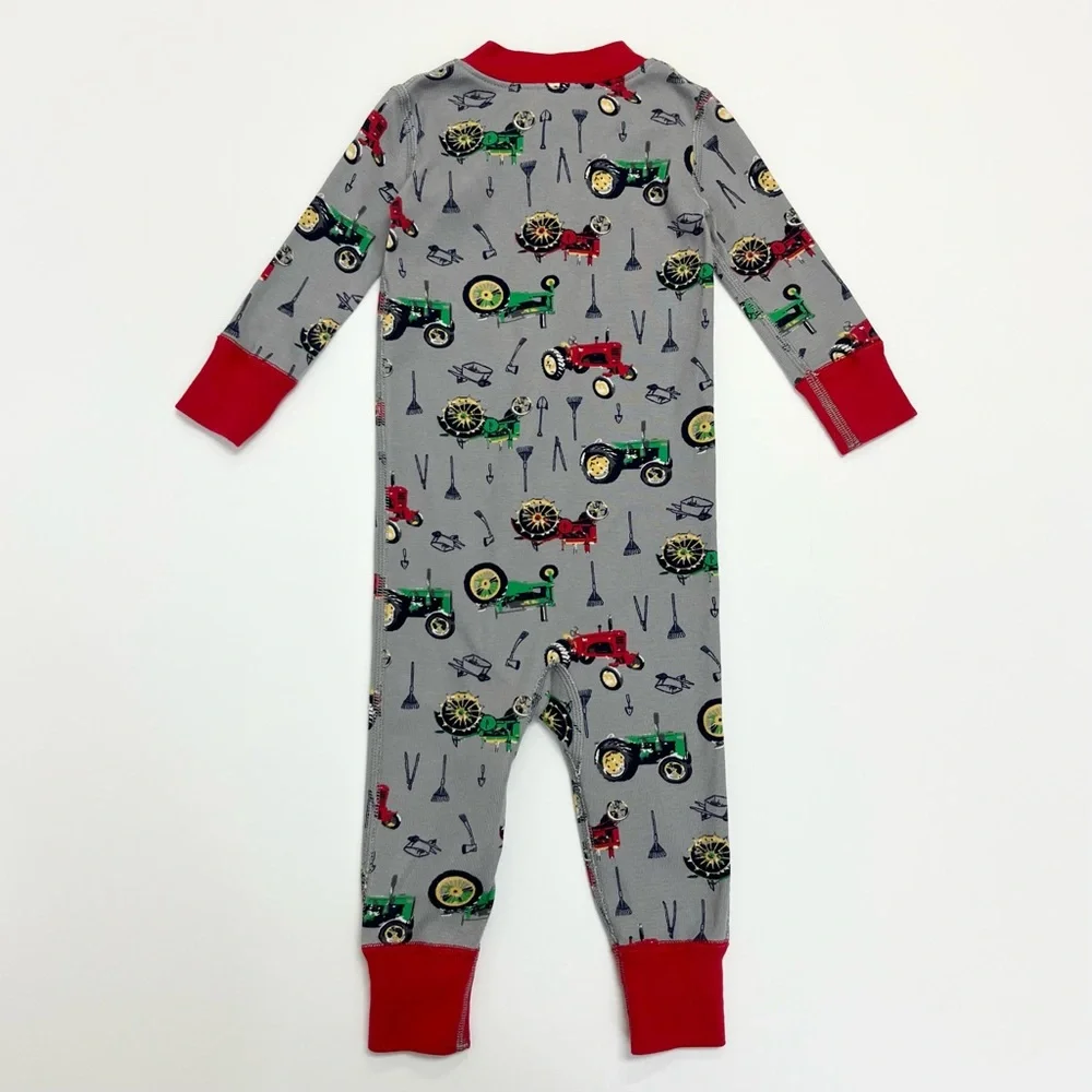 Hanna Andersson Farm Print Zip Sleeper 70 cm